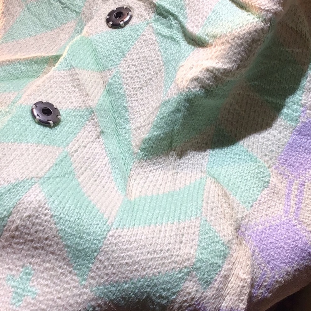 NEW! Boho Pastel Knit Women's Sweater - Picture 4 of 7